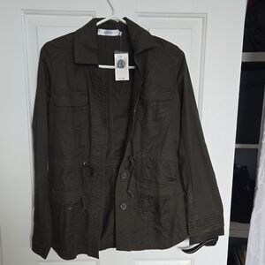 Ricki's Dark Olive Button-Front Jacket
